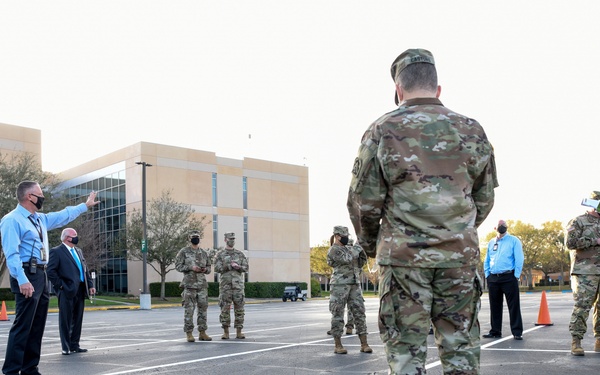 Site coordination for Orlando, Florida vaccination site