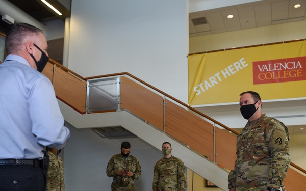 Site coordination for Orlando, Florida vaccination site