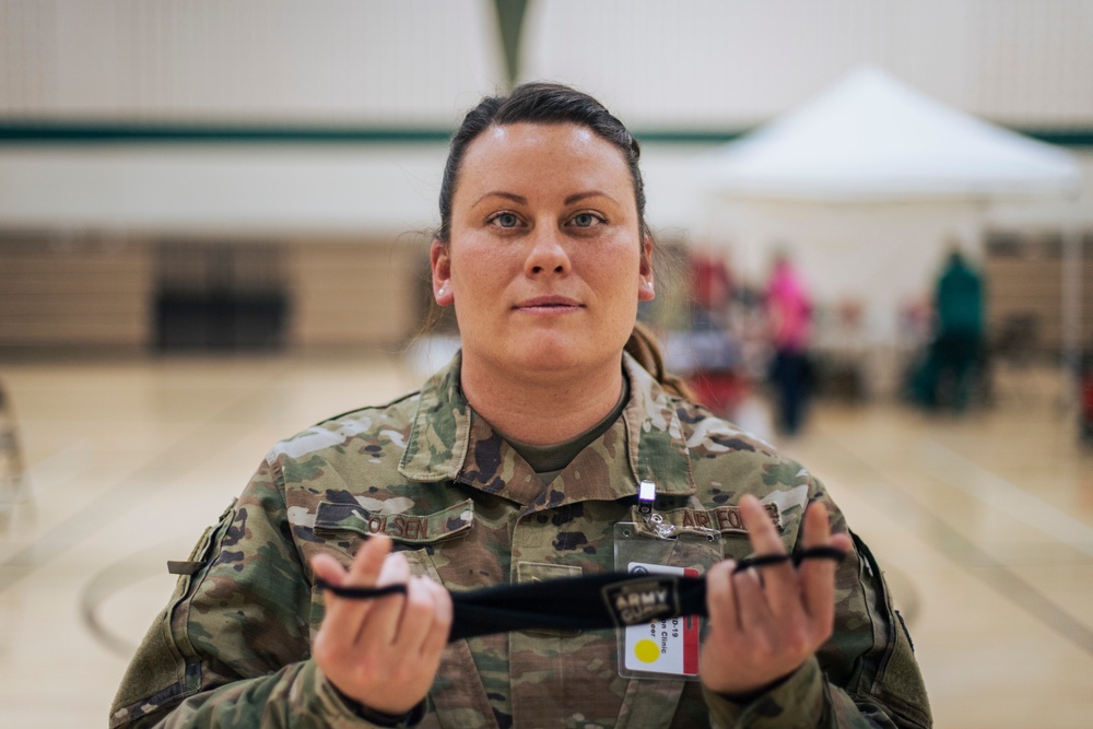 Michigan National Guard, Administers the COVID-19 Vaccine to Michiganders.