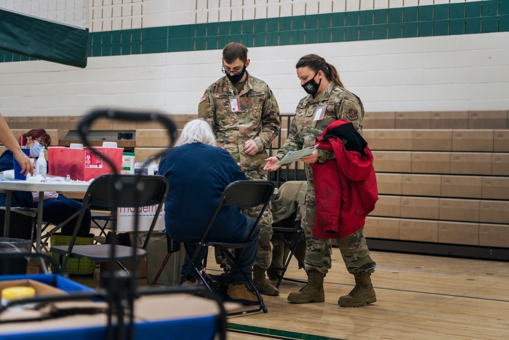 Michigan National Guard, Administers the COVID-19 Vaccine to Michiganders.