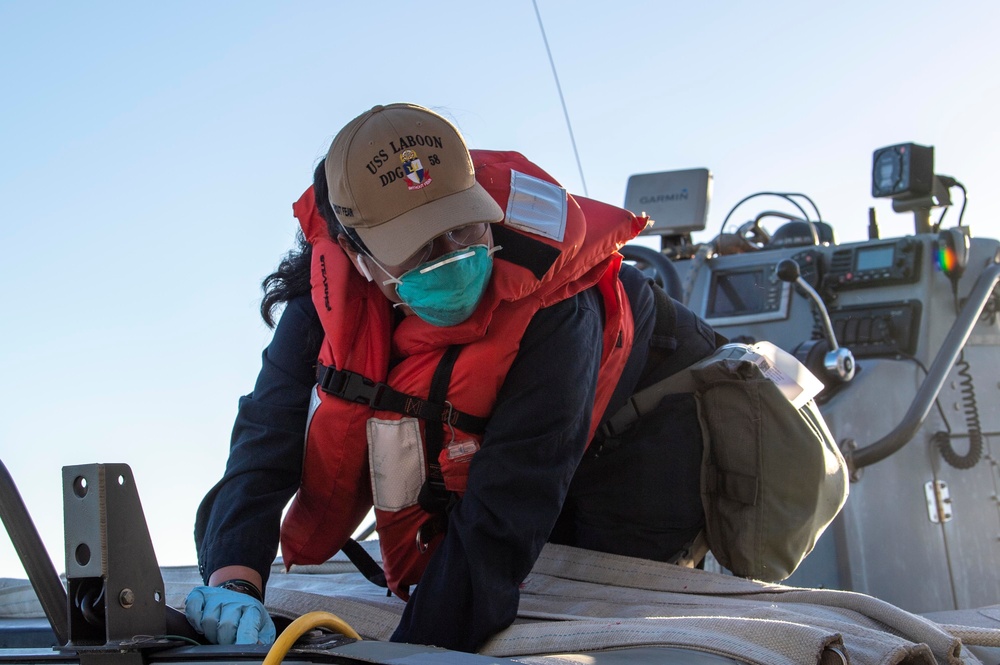 USS Laboon Conducts Operations with CSG2