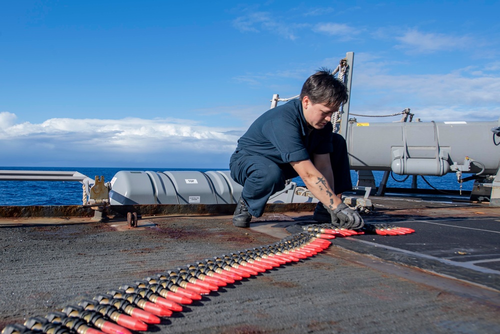 USS Laboon Conducts Pre-fire Checks