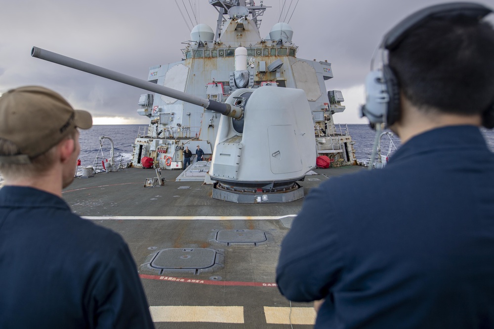 USS Laboon Conducts Pre-fire Checks