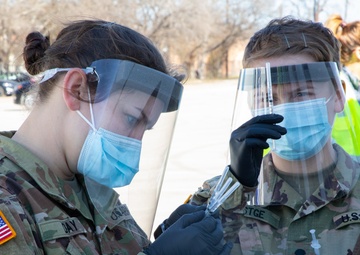 U.S. Army Soldiers Support FEMA at Community Vaccination Center