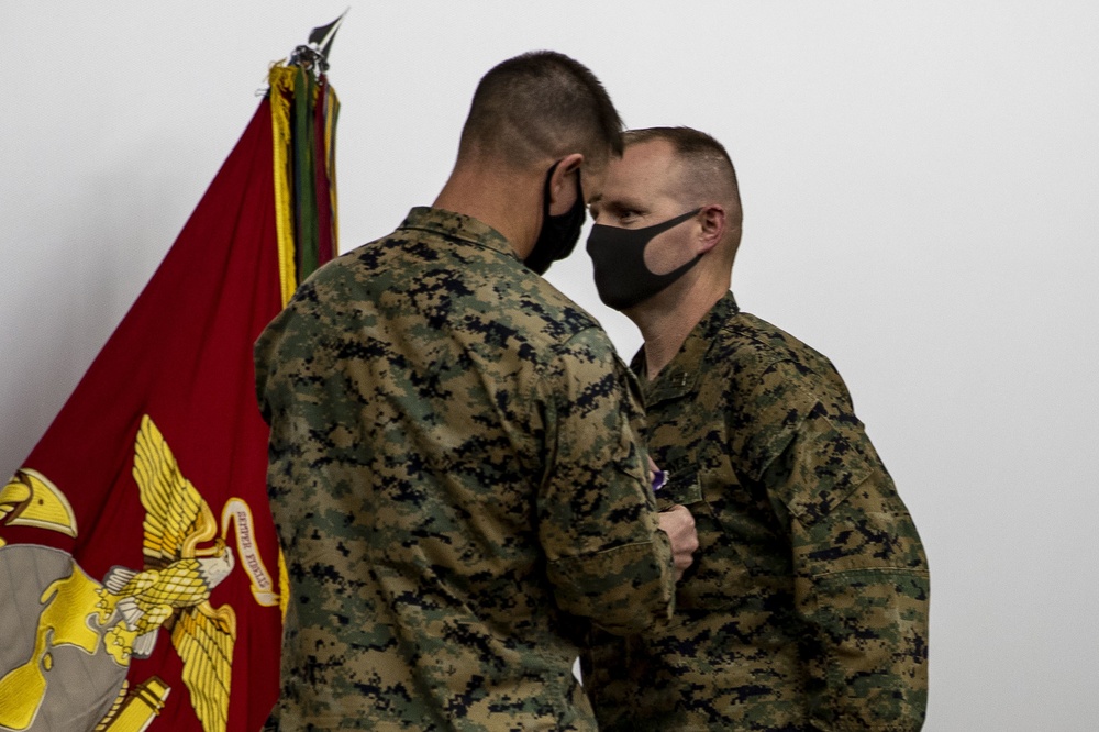 Captain Kevin W. Leishman Receives Purple Heart 16 years later for actions in Fallujah