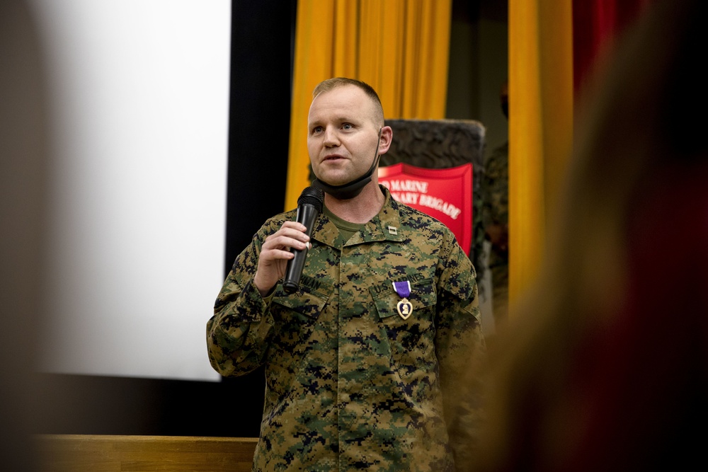Captain Kevin W. Leishman Receives Purple Heart 16 years later for actions in Fallujah