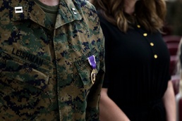 Captain Kevin W. Leishman Receives Purple Heart 16 years later for actions in Fallujah