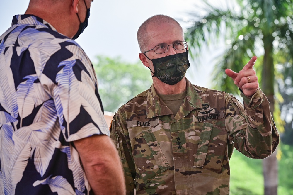 The Director of the Defense Health Agency, Lt. Gen. Ronald Place visits Tripler Army Medical Center