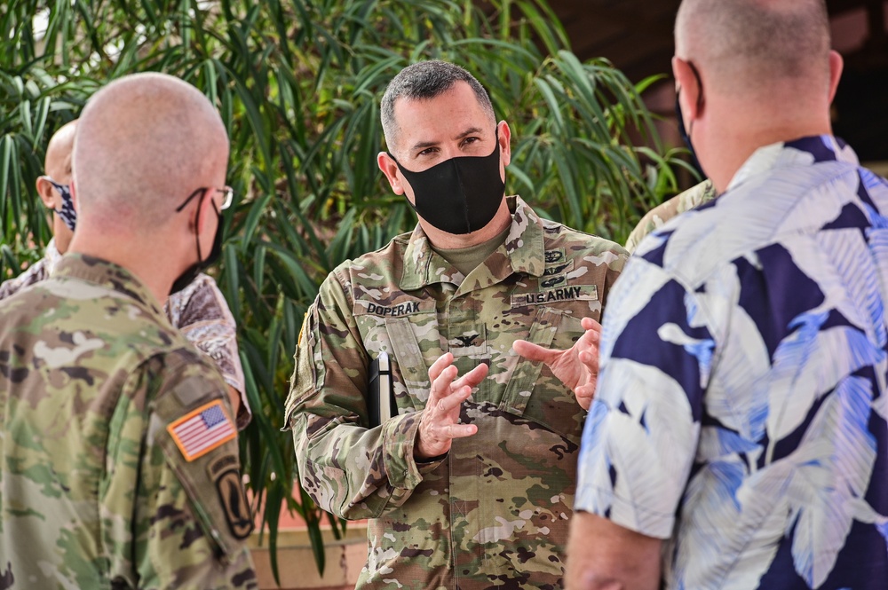 The Director of the Defense Health Agency, Lt. Gen. Ronald Place visits Tripler Army Medical Center