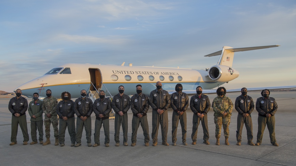 President’s Wing celebrates its first all-Black crew heritage flight
