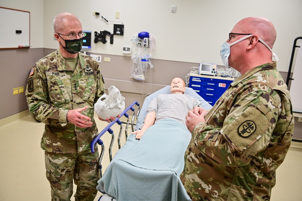 The Director of the Defense Health Agency, Lt. Gen. Ronald Place visits Tripler Army Medical Center