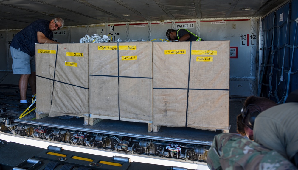 Diplomatic Crates and Pouches Arrive on AAFB