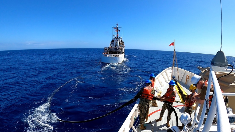 USCGC Charles Moulthrope (WPC 1141) Refueling at Sea Training