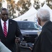 Secretary of Defense Lloyd Austin Visits the COVID Community Vaccination Center at California State University Los Angeles