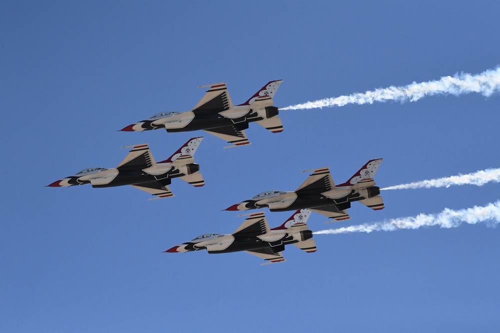 The U.S. Air Force Air Demonstration Squadron, the Thunderbirds