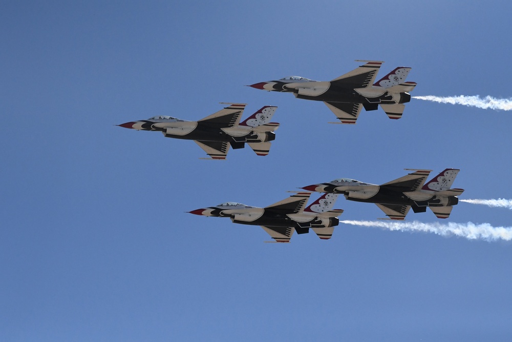 The U.S. Air Force Air Demonstration Squadron, the Thunderbirds