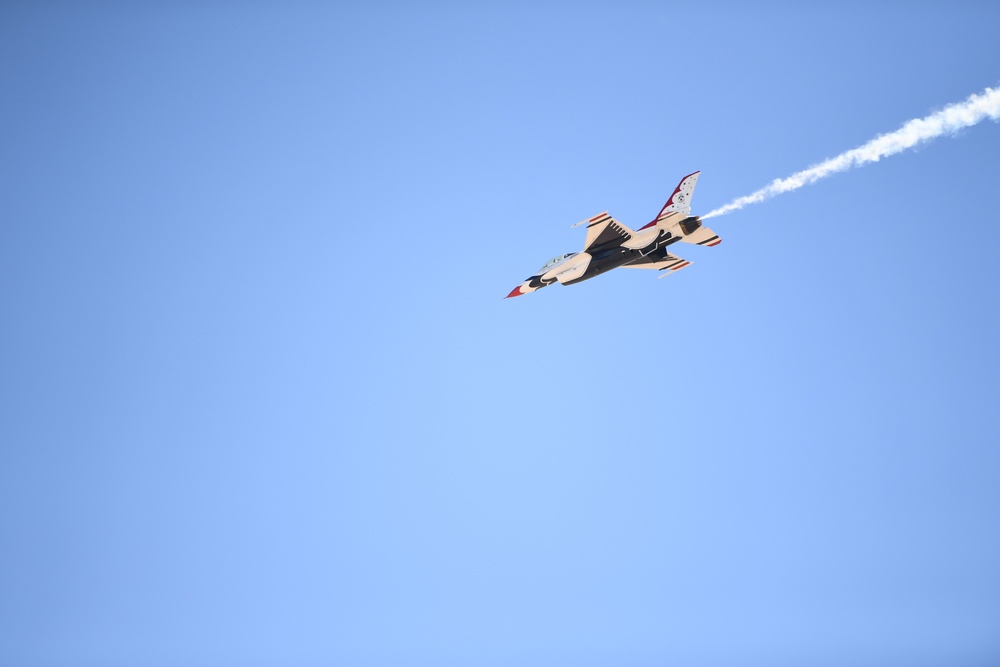 The U.S. Air Force Air Demonstration Squadron, the Thunderbirds