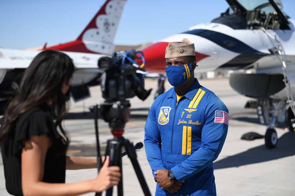 The Blue Angels and the Thunderbirds