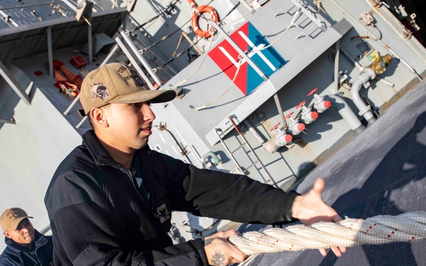 USS Porter Departs Souda Bay