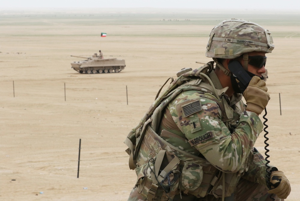 Soldiers from 1st Battalion, 35th Armored Regiment participate in Al Tahreer