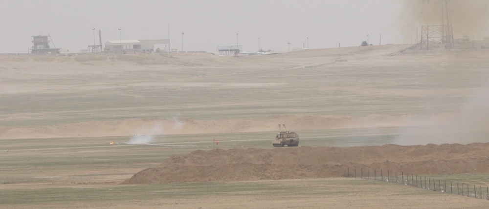 Soldiers from 1st Battalion, 35th Armored Regiment participate in Al Tahreer