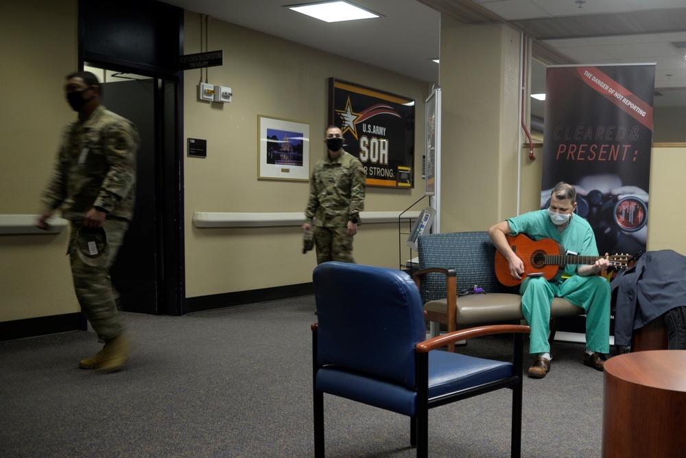 Something to sing about: Army nurse uses his hobby to provide for patients at GLWACH