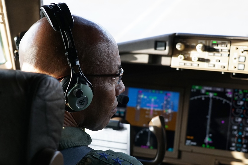 CSAF joins KC-46A operational survey sortie