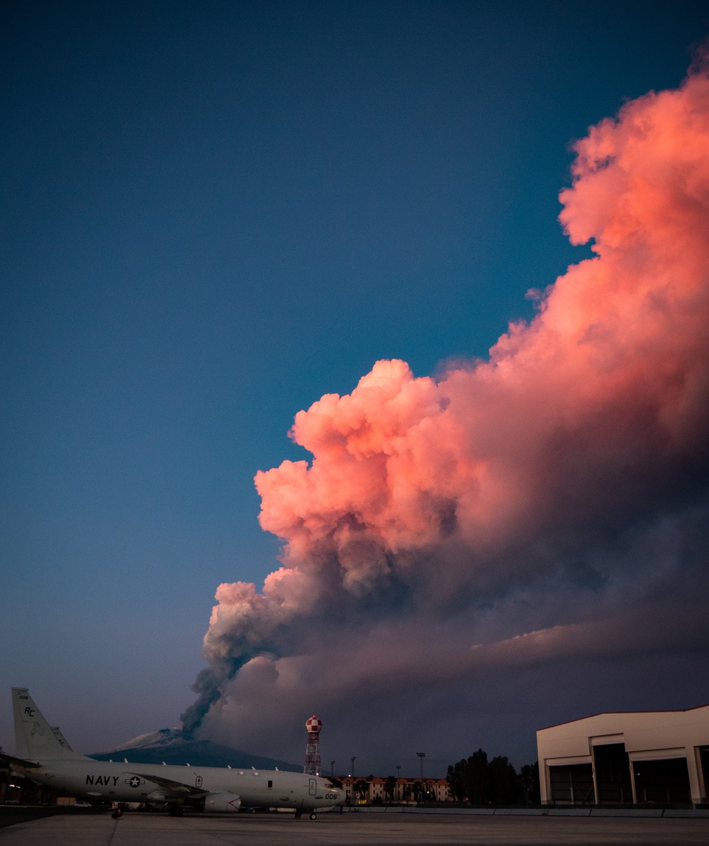 Mt. Etna eruption