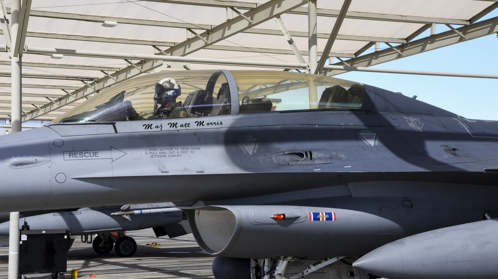 Maj. Thomas Werner Prepares for flight