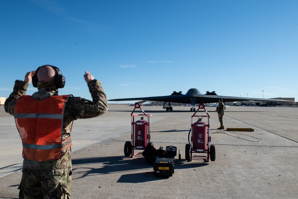 The 325th WPS Commander at Whiteman AFB completes final flight