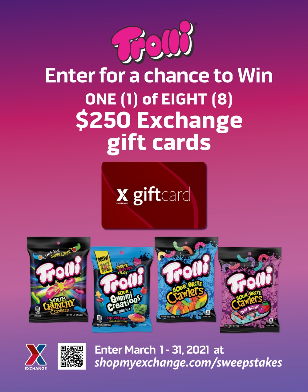 Exchange Shoppers Can Win a Sweet $2,000 in Prizes in Trolli Sweepstakes
