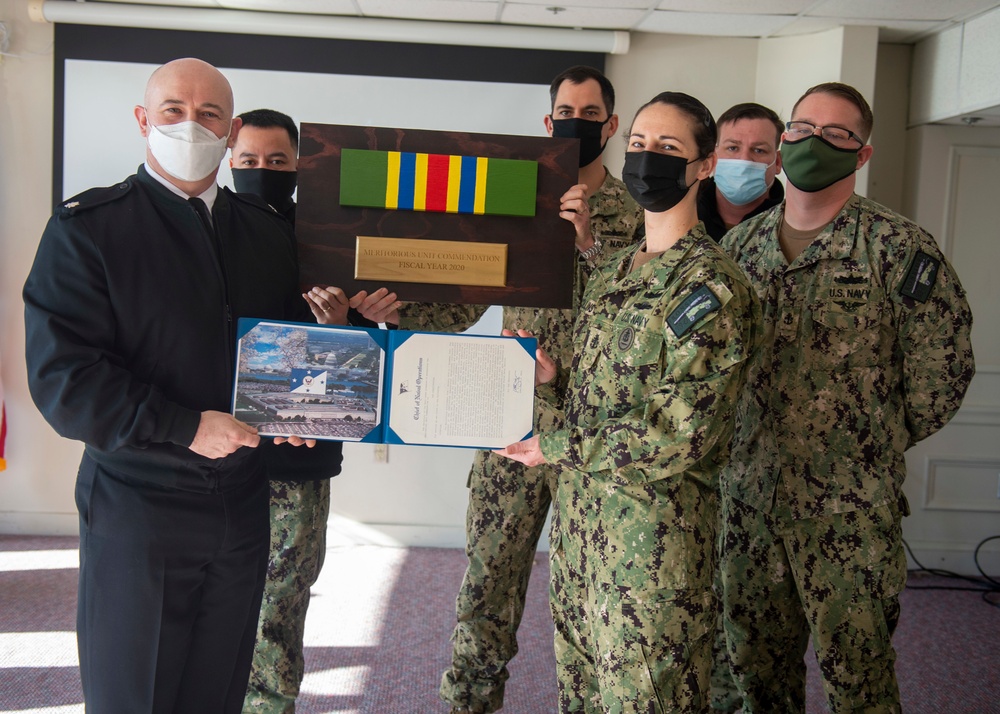 USS Constitution Receives a Meritorious Unit Commendation