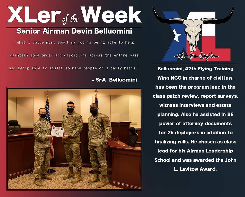 XLer of the week: Senior Airman Devin Belluomini