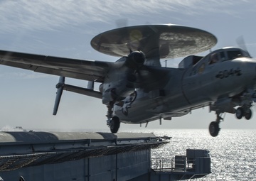 E-2C Hawkeye Launches Off Flight Deck