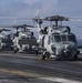 Sea Hawks Engage Rotors On Flight Deck