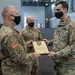 NY National Guard troops reenlistment ceremony at Javits NY Vaccination Site (24 February 2021)
