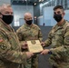 NY National Guard troops reenlistment ceremony at Javits NY Vaccination Site (24 February 2021)