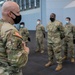 NY National Guard troops reenlistment ceremony at Javits NY Vaccination Site (24 February 2021)