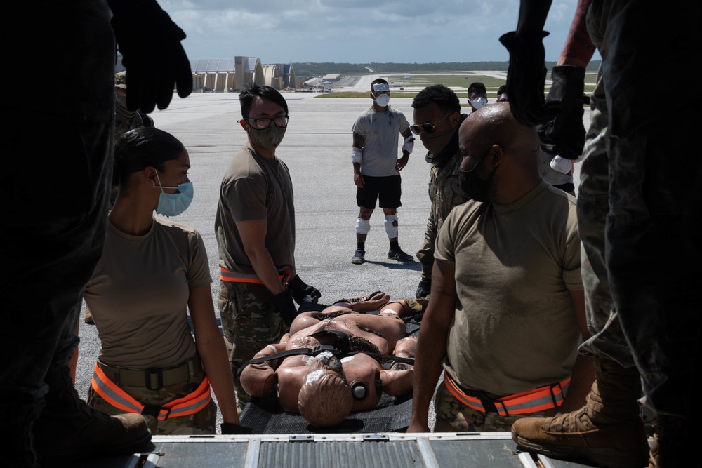 Joint mass casualty exercise conducted at Andersen AFB