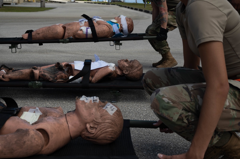 Joint mass casualty exercise conducted at Andersen AFB