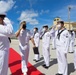 Joint Region Marianas Commander Visits JMSDF Sailors aboard JS Setoyuki (TV-3518) at U.S. Naval Base Guam