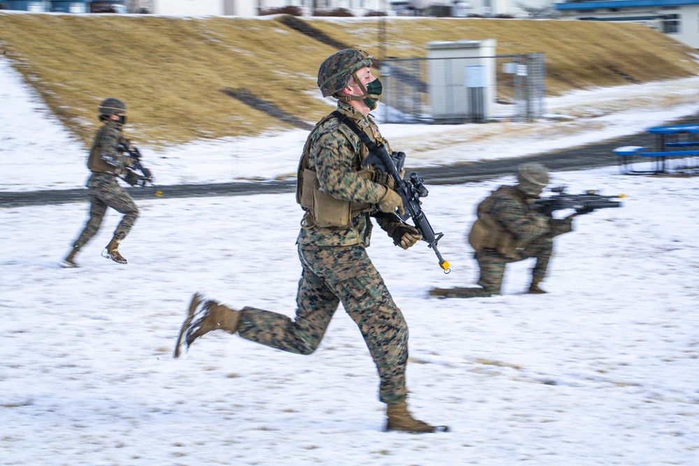 Echo Battery practice provisional infantry tactics