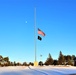 U.S. flag at half-staff at Fort McCoy