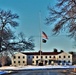 U.S. flag at half-staff at Fort McCoy