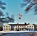 U.S. flag at half-staff at Fort McCoy