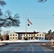 U.S. flag at half-staff at Fort McCoy