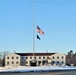 U.S. flag at half-staff at Fort McCoy