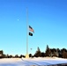 U.S. flag at half-staff at Fort McCoy