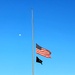 U.S. flag at half-staff at Fort McCoy