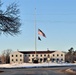 U.S. flag at half-staff at Fort McCoy
